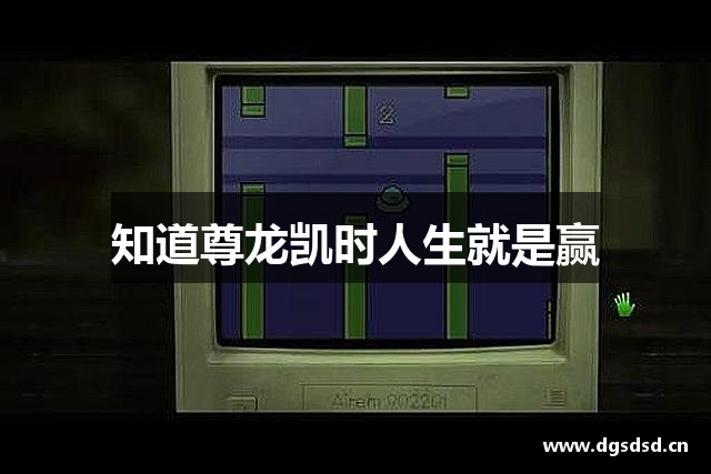 知道尊龙凯时人生就是赢